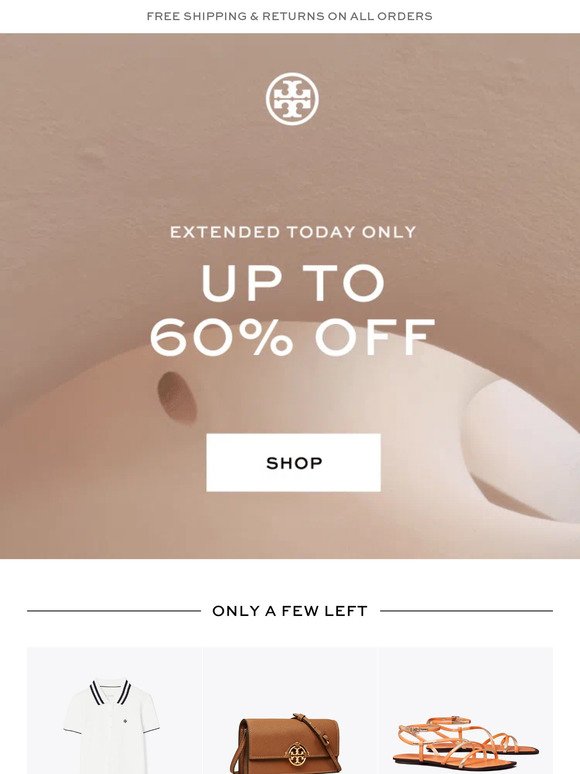 FINAL HOURS: up to 60% off ends tonight
