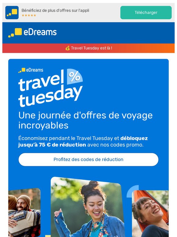 Les offres de Travel Tuesday sont là !
