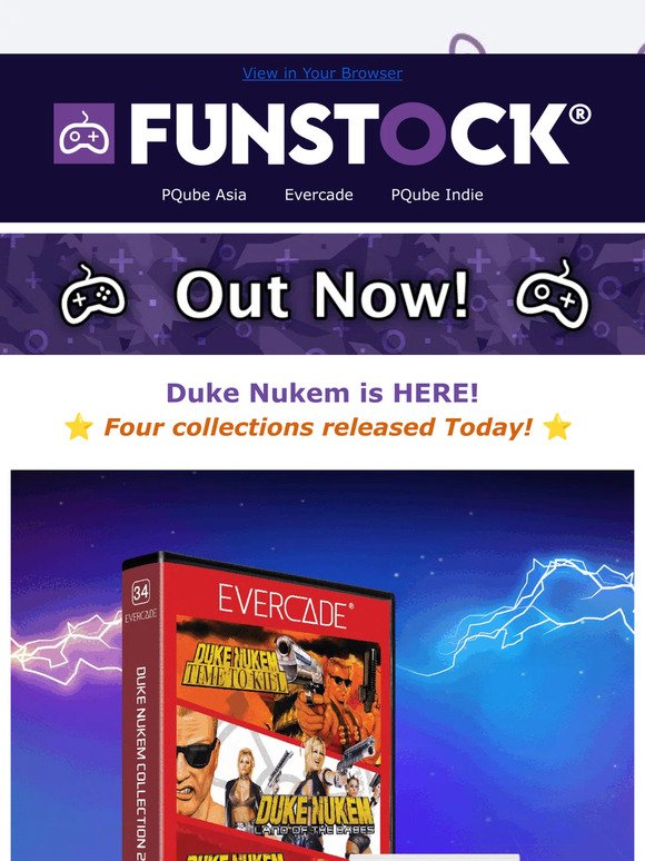 OUT NOW! Duke Nukem for Evercade and new Indie Dual Carts!