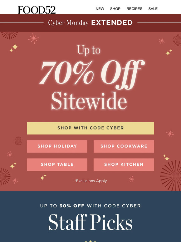 EXTENDED 📣 Our biggest sale of the year is BACK 📣 One more day to save!
