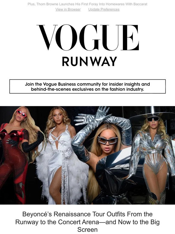 Vogue: Beyoncé’s Renaissance Tour Outfits From the Runway to the ...