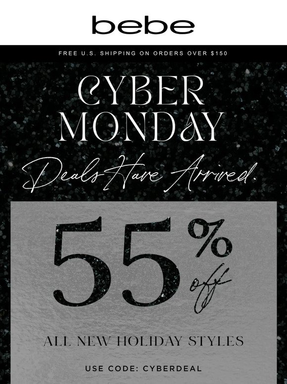 CYBER MONDAY Steals Including 55% Off NEW 😍