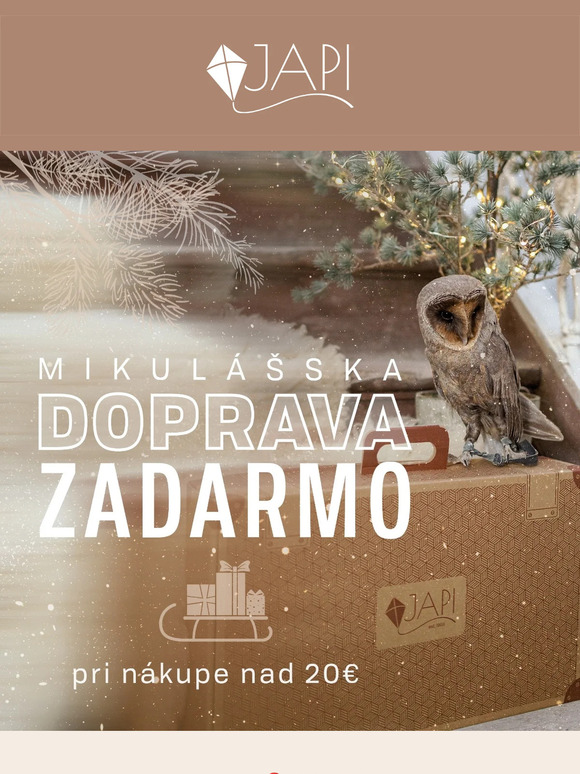 🛷 Doprava ZADARMO a k tomu darček