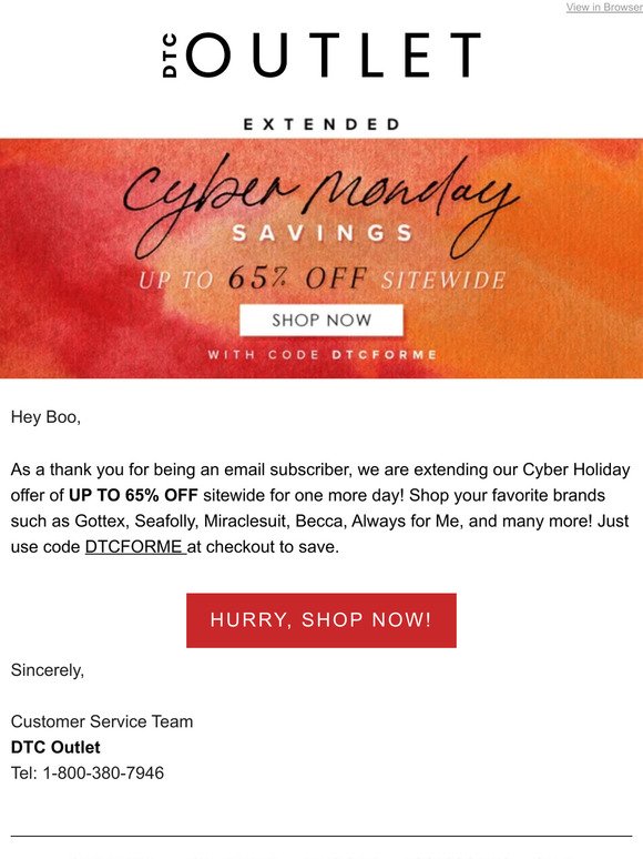Extended Just For You: Up to 65% off Sitewide!