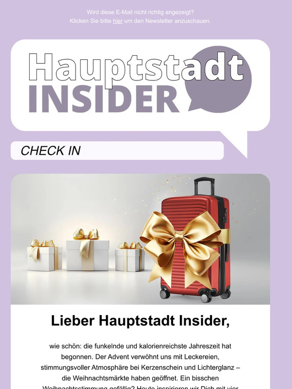 HAUPTSTADT INSIDER: Christmas Special 🎄