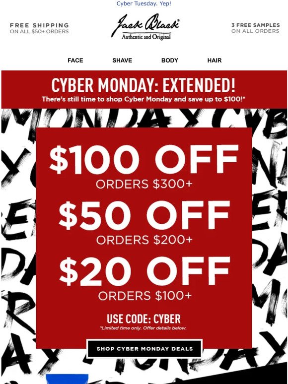 Last Chance for Cyber Deals: Save up to $100