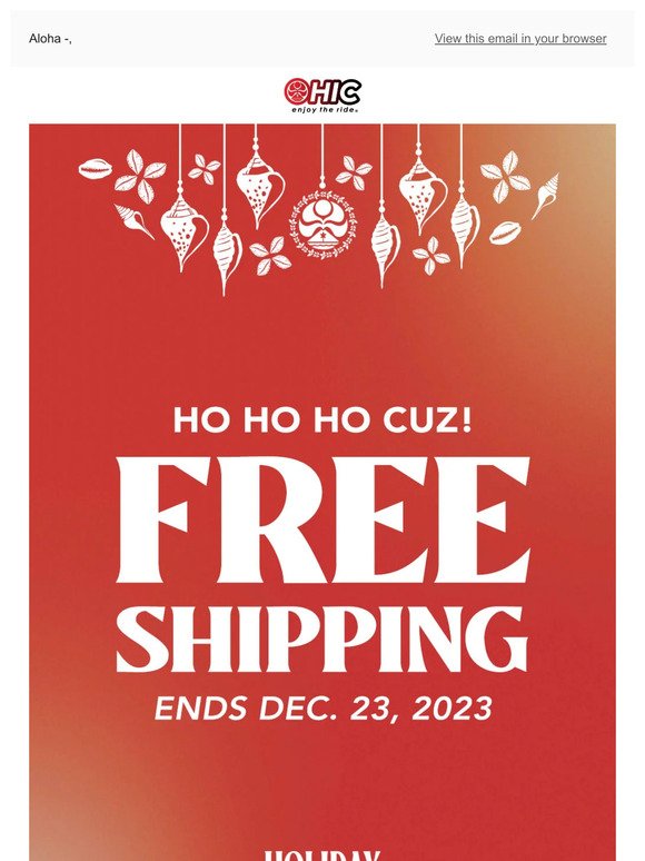 Ho Ho Ho Cuz! FREE SHIPPING!🎄