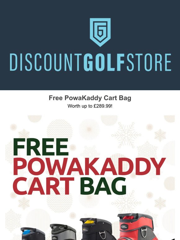 GET A FREE POWAKADDY CART BAG