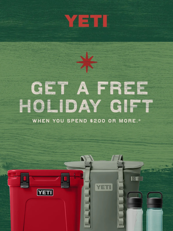 Get free customization on Yeti products – until tomorrow only