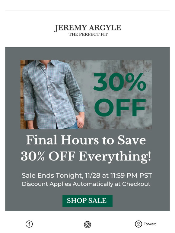 Hurry! Final Hours to Save 30% OFF