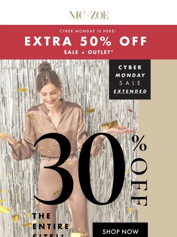 Cyber Monday extended: up to 50% off