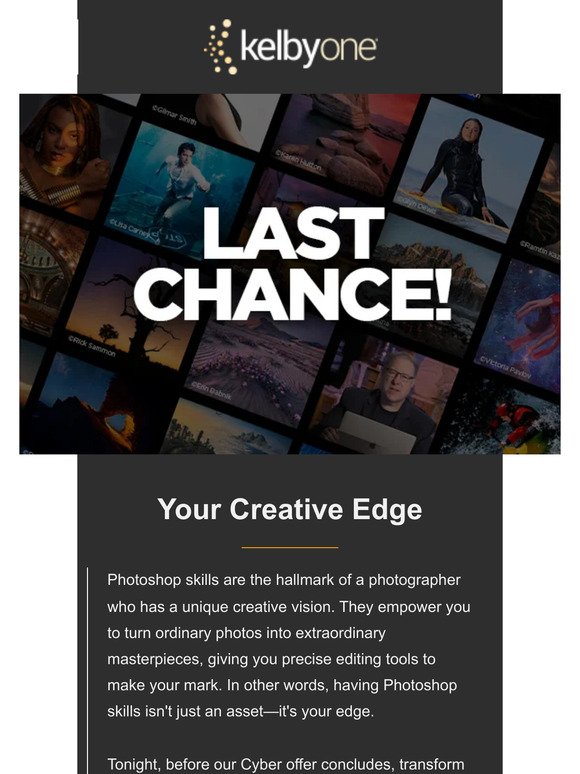 Why Photoshop is Your Edge 🌟 + Cyber Offer Ends Tonight!