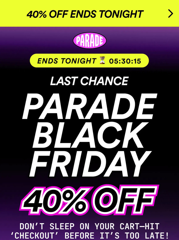 R.I.P. Black Friday sale