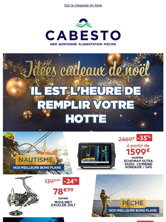 Il est l'heure de remplir votre hotte	!