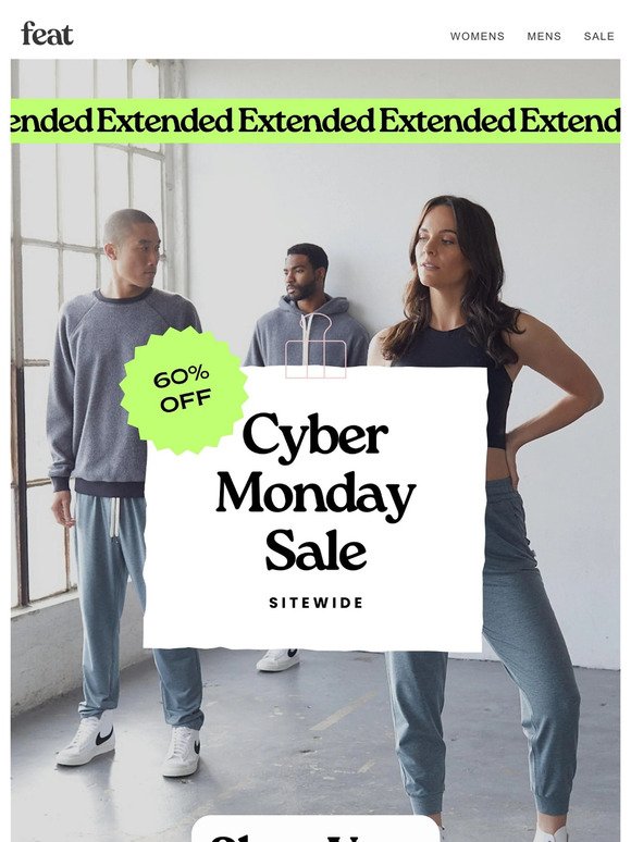 Extended: Cyber Monday Sale