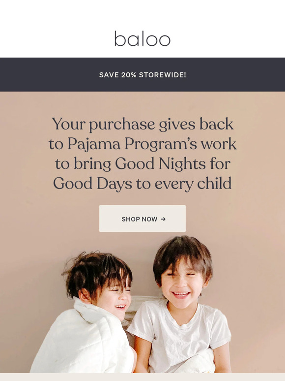 Baloo x Pajama Program 💕