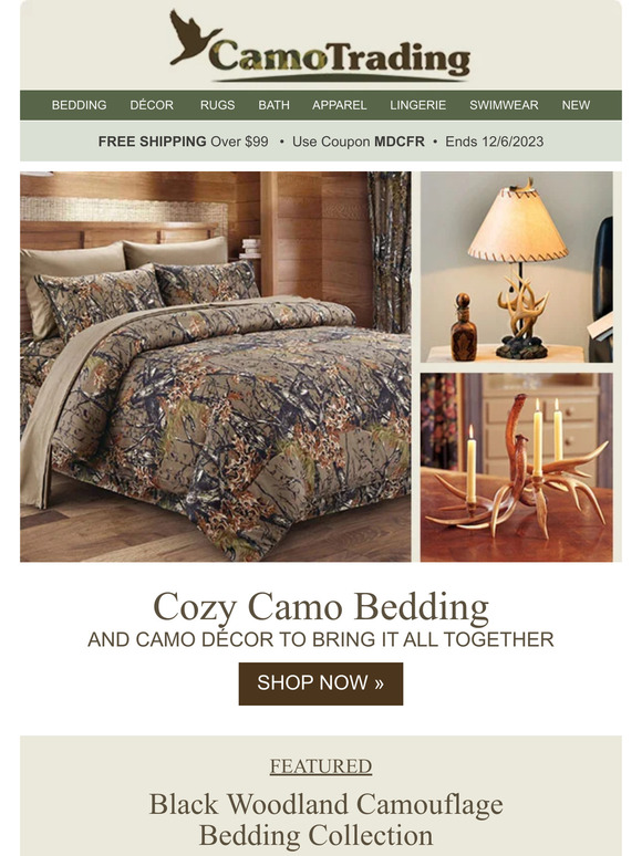 Antler Décor & Bedding Loaded with CAMO