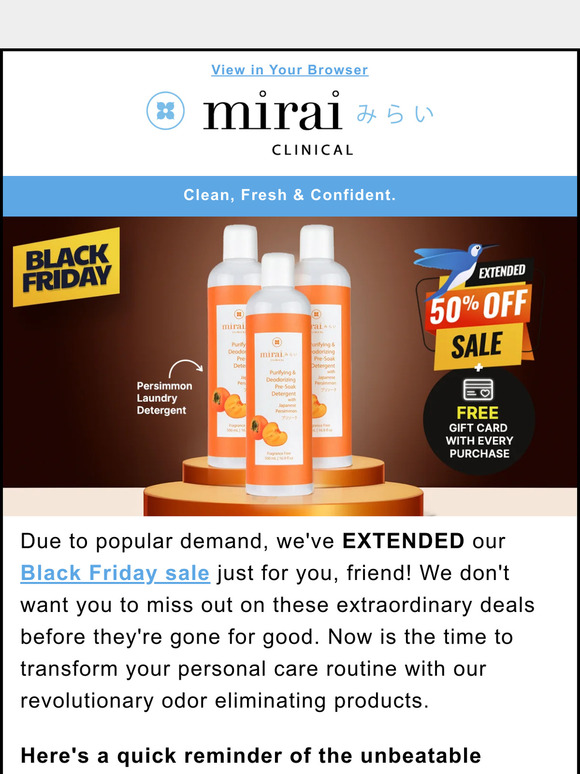 📣 Black Friday EXTENDED due to popular demand!