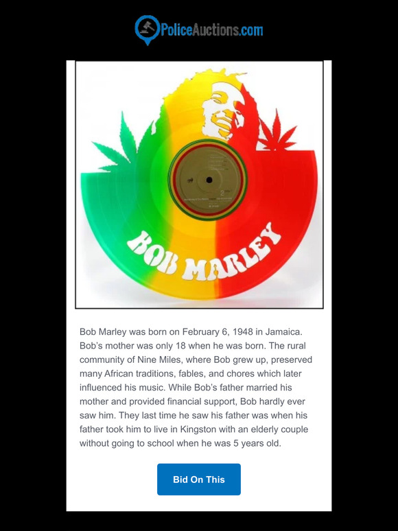 Celebrating Bob Marley With Music Memorabilia