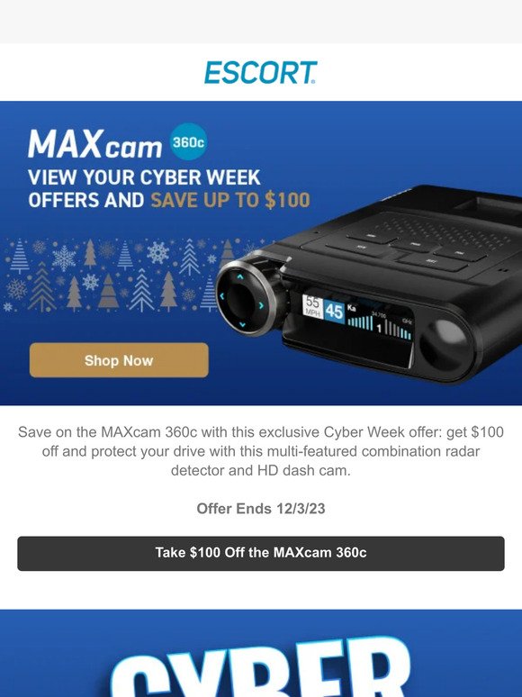 View Your Cyber Week Offers and Save Up to $100