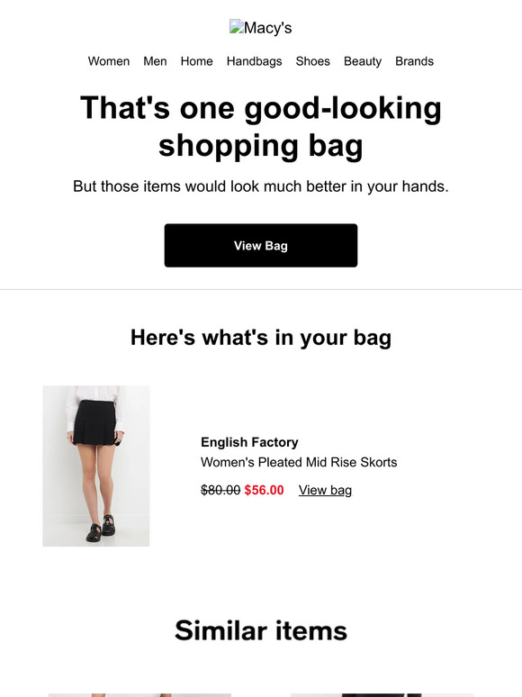 Your bag is ready for you