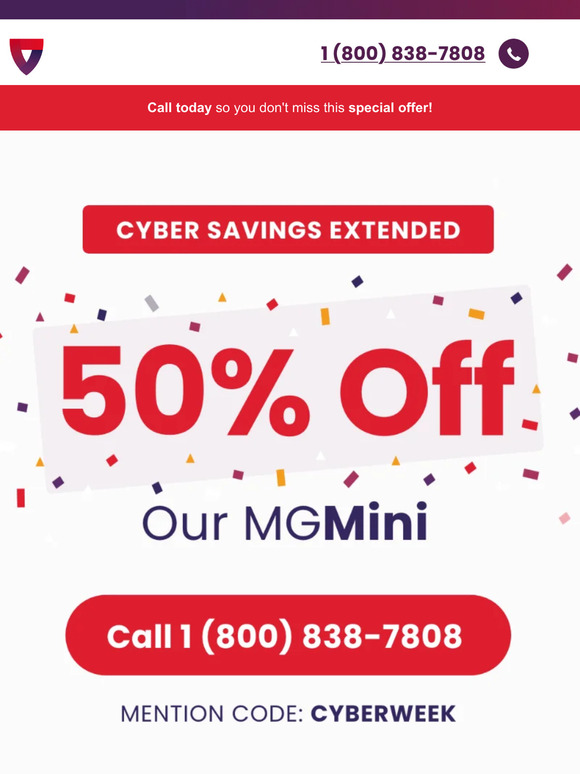 Cyber Monday Extended Deal: 50% off the MGMini!