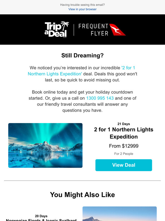 Your 2 for 1 Northern Lights Expedition deal is waiting for you