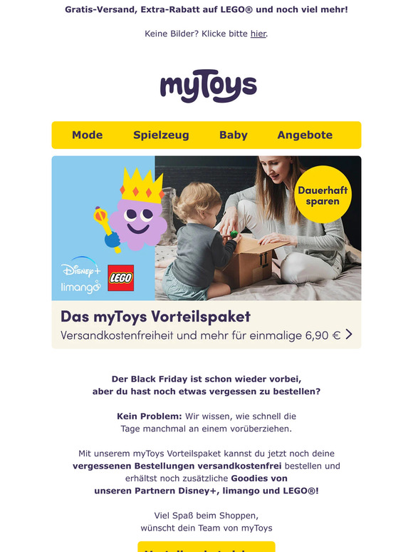 Deine letzte Chance: Gratis-Versand mit dem Vorteilspaket!