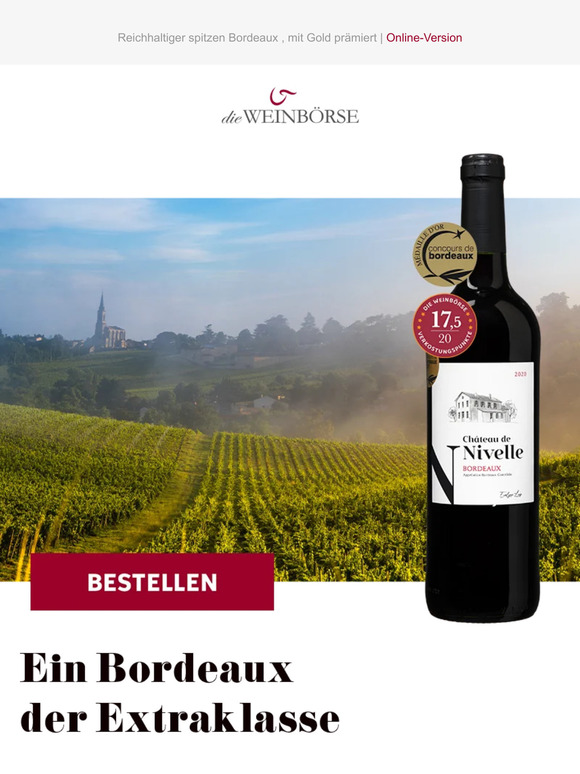 Reichhaltiger spitzen Bordeaux...