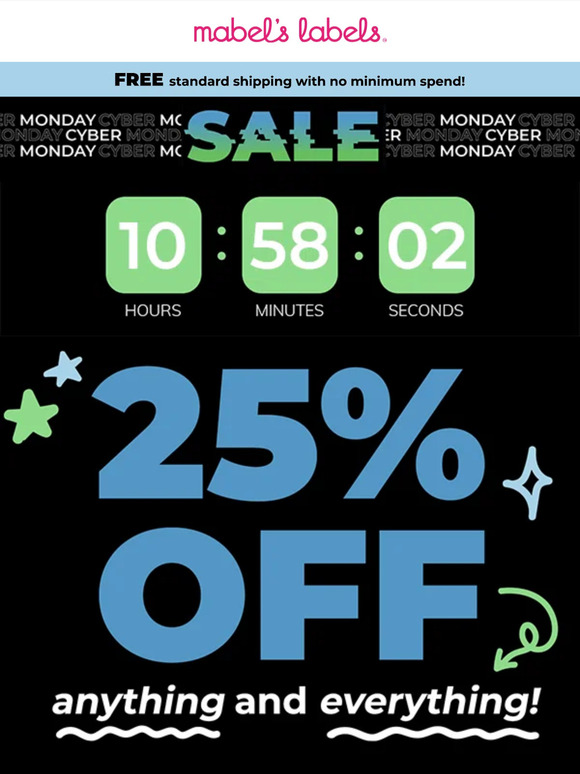 Sitewide sale FINAL HOURS!