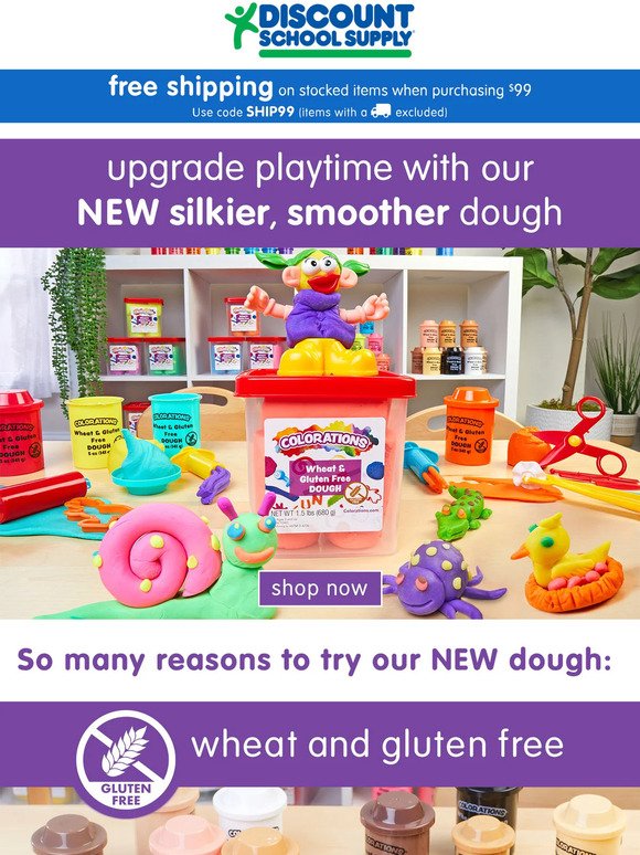 Upgrade playtime with smoother, silkier dough