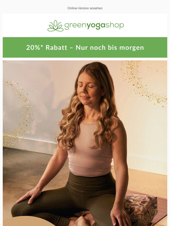 Deine Yoga Auszeit | 20% Rabatt in der GREEN WEEK
