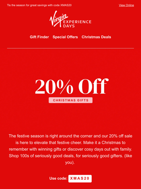 20% Off Christmas Gifts!