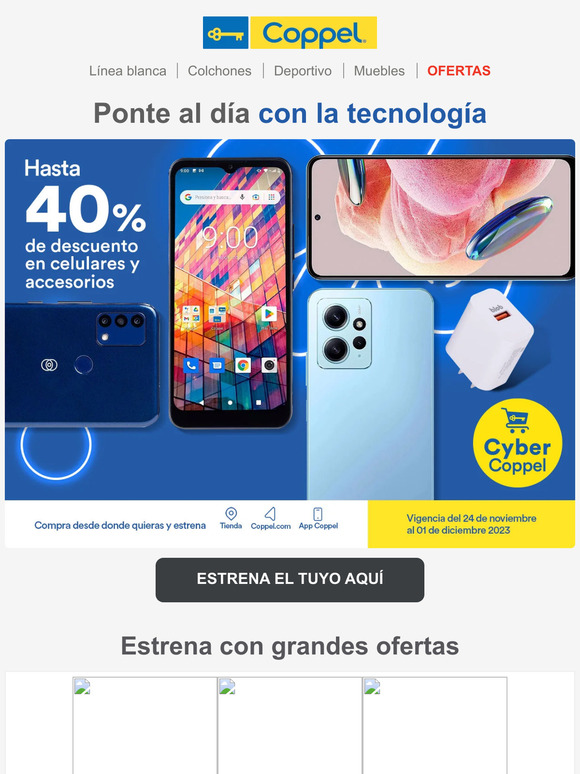Cyber Coppel llega con grandes ofertas en tecnología💻📱
