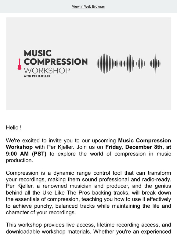 Elevate Your Music with Our Music Compression Workshop!