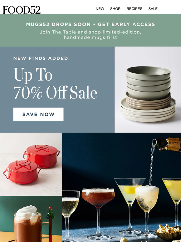 Up to 70% off your wish list—and theirs.