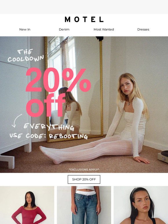 The cooldown ♡ 20% off everything