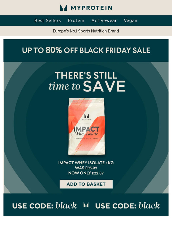 Use code BLACK to save up to 80%