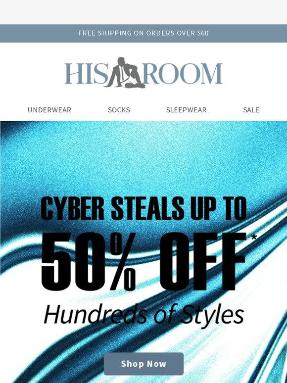 Cyber Week: Take up to 50% Off!