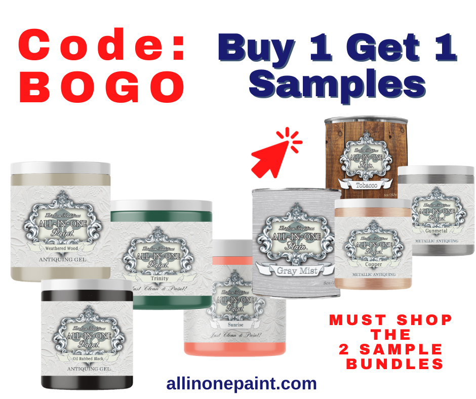 Heirloom Traditions Paint (US) BOGO Samples of Paint, Stain, Metallics