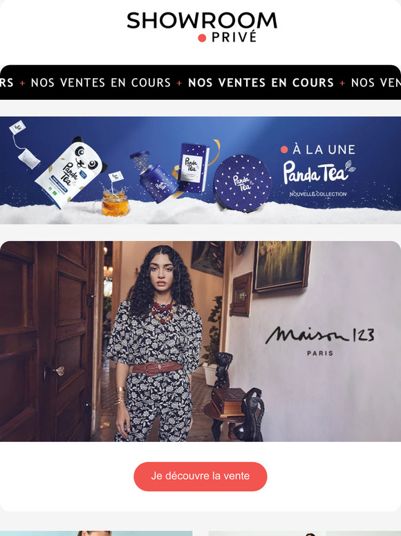 MAISON 123, KIPLING, KOOKAÏ et 43 nouvelles ventes en ligne aujourd'hui