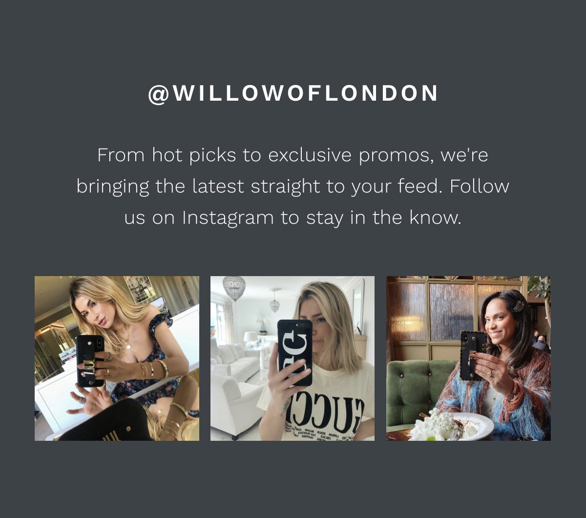 Follow us on Instagram