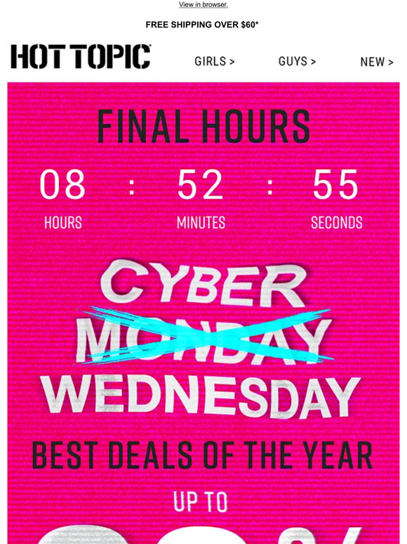 HOURS LEFT 🕒 Shop the BEST Cyber Deals of the year