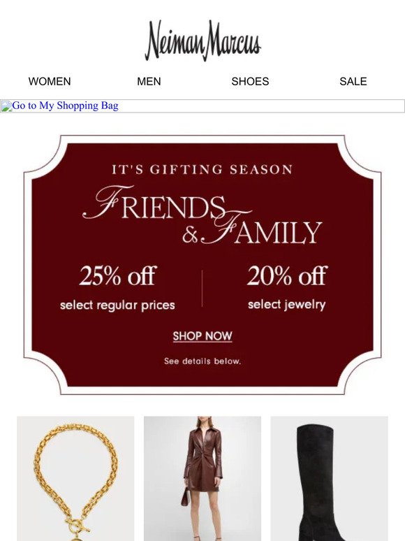 Our gift to you: Friends & Family is here