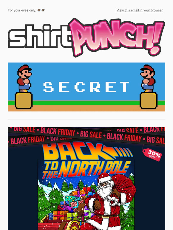 A Santa secret sale