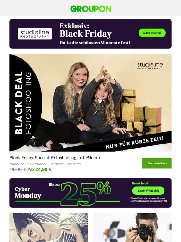 Spare bis zu 88% bei Studioline Photography!