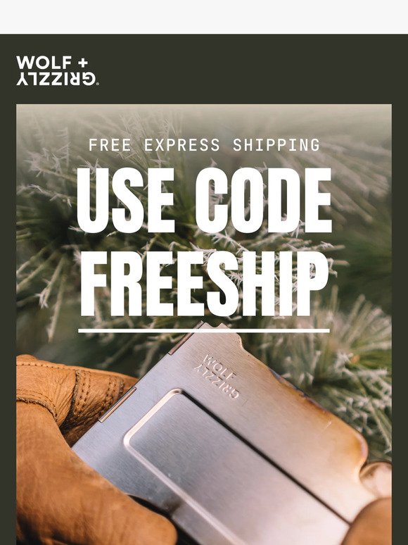What's that? Free express shipping?
