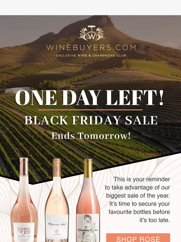 One Day Left!