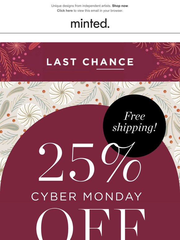 One more day: Cyber Monday