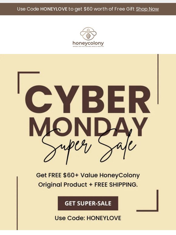 Cyber Monday super sale!
